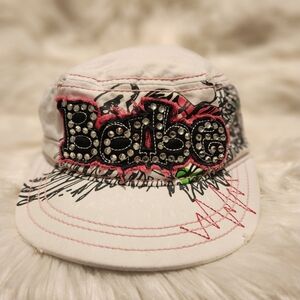 Vintage Academy Fits Caps Plus White "BABE" Print Hat